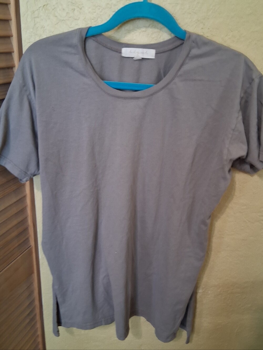 Classic Gray Crew Neck Tee, Matching  Bikershorts
